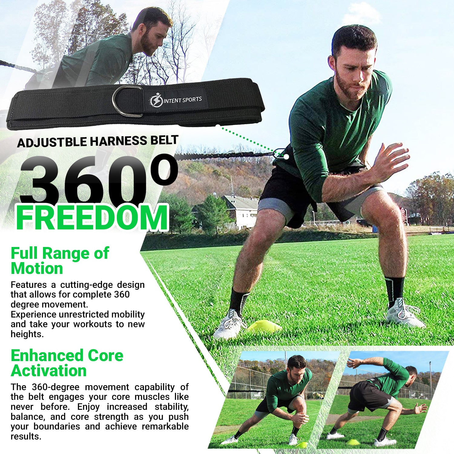 360° Dynamic Speed Resistance and Assistance Trainer