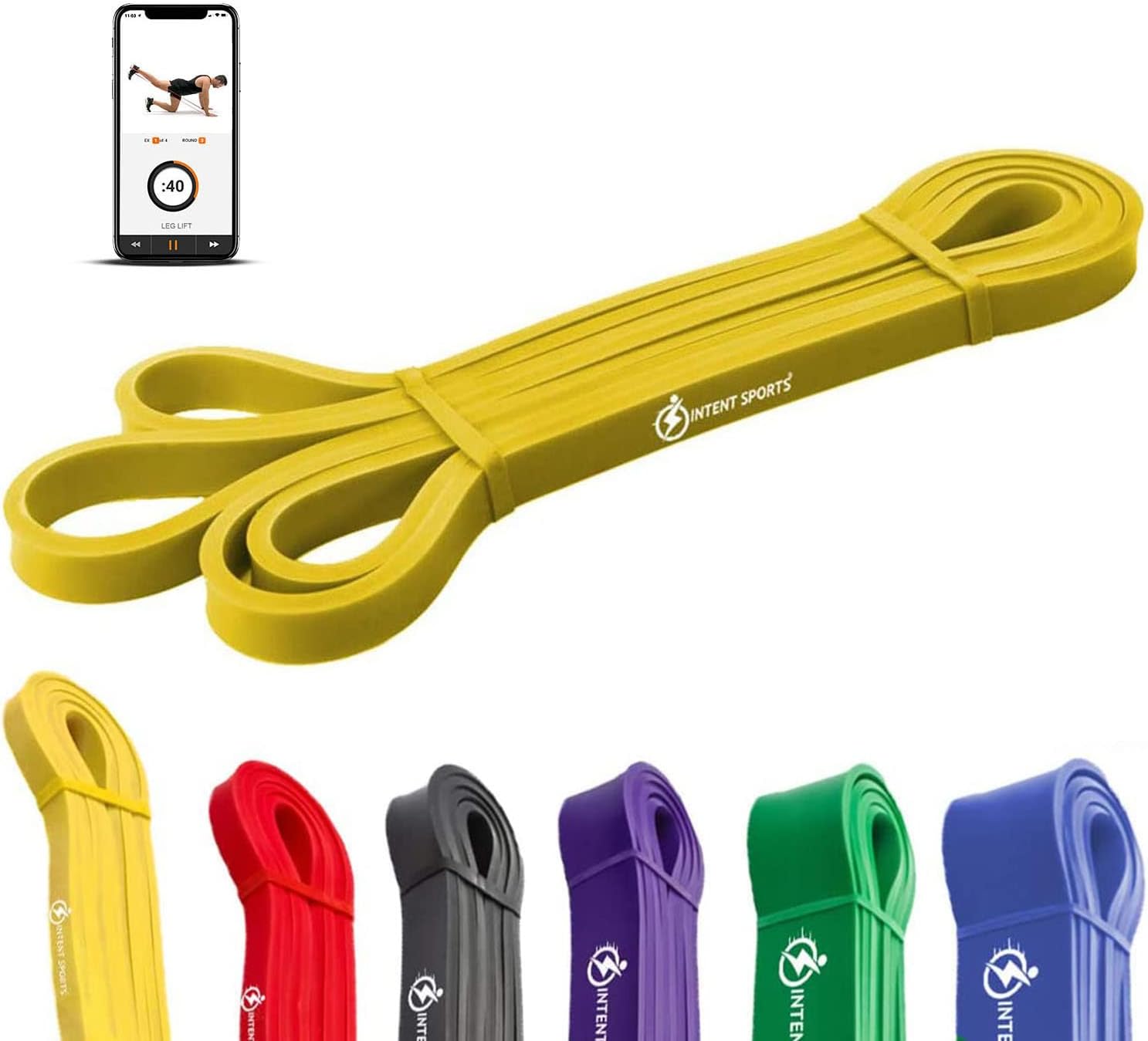 Pull Up Assist Bands - Yellow - 5 to 10 Pounds (1/4" *4.5mm)