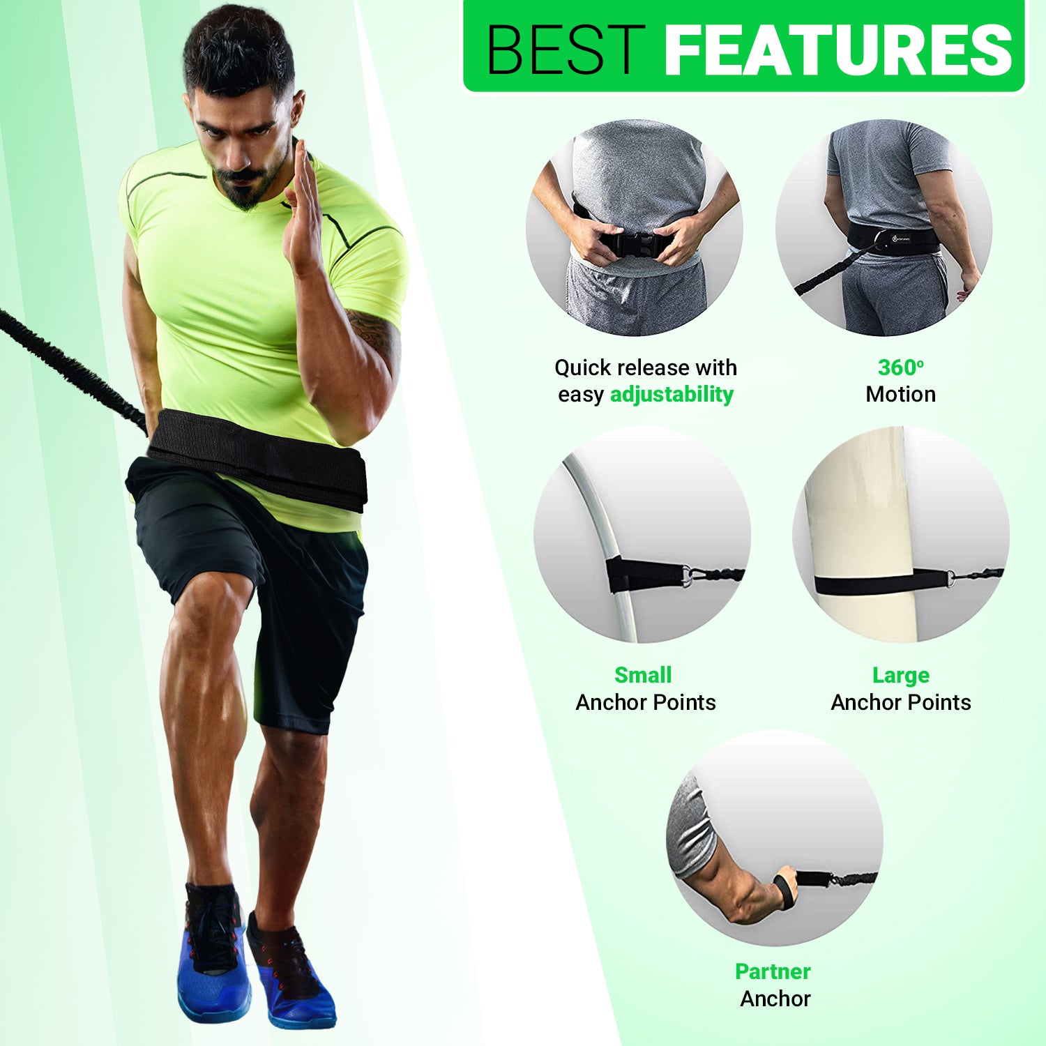 360° Dynamic Speed Resistance and Assistance Trainer