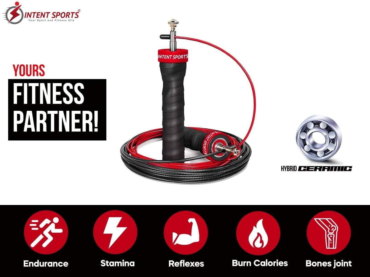 Jump Rope with Hybrid Ceramic Bearings - Intent Sports
