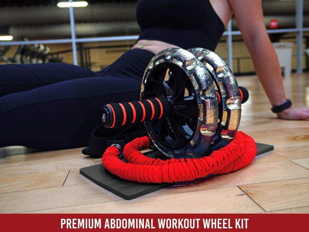 Multi Functional Ab Roller Wheel KIT with Resistance Bands - Intent Sports
