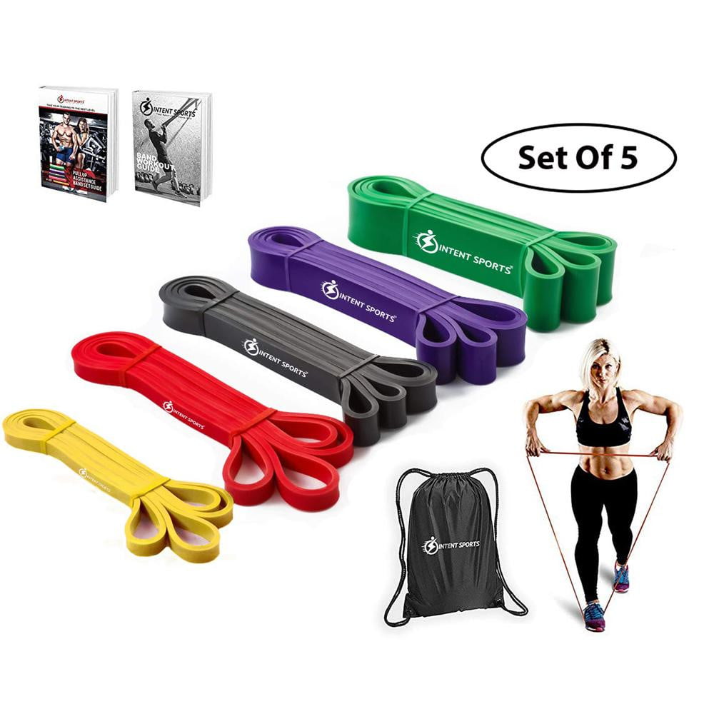 Pull Up Assist Bands - Set Of 5 Bands - Intent Sports