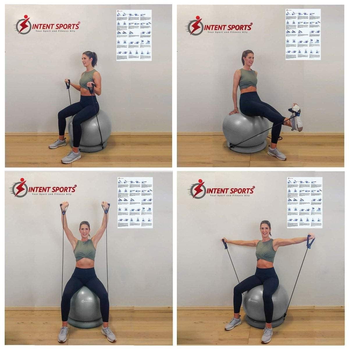 Yoga Exercise Ball Gym - Intent Sports